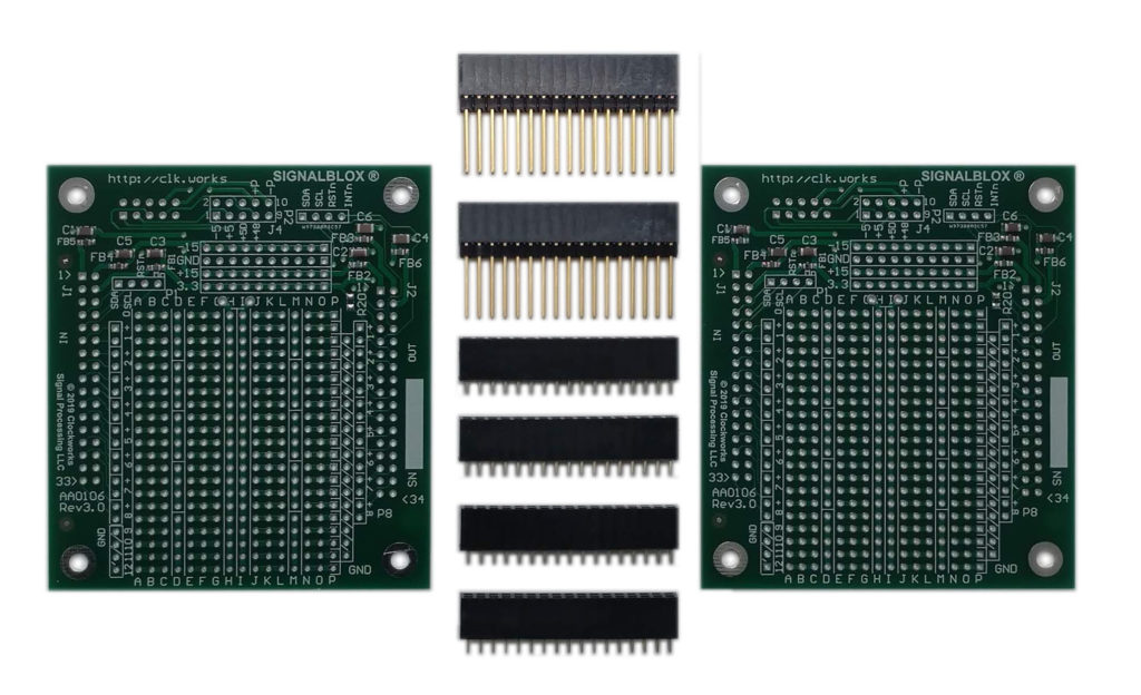 AA0106 prototyping board in standard order configuration